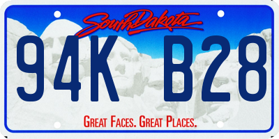 SD license plate 94KB28