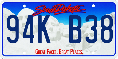 SD license plate 94KB38