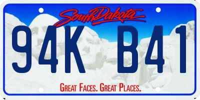 SD license plate 94KB41