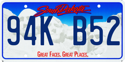 SD license plate 94KB52