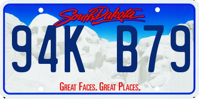 SD license plate 94KB79