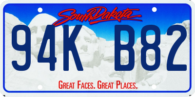 SD license plate 94KB82
