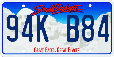 SD license plate 94KB84