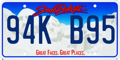 SD license plate 94KB95