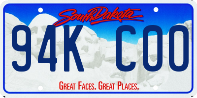 SD license plate 94KC00