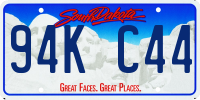 SD license plate 94KC44