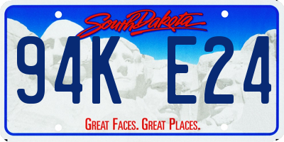 SD license plate 94KE24