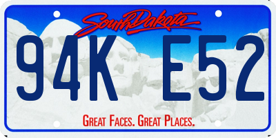 SD license plate 94KE52