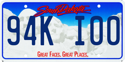 SD license plate 94KI00