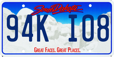 SD license plate 94KI08