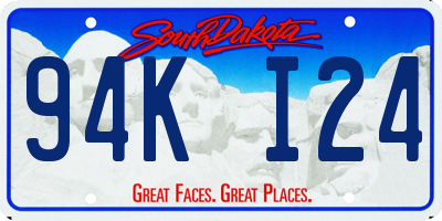 SD license plate 94KI24