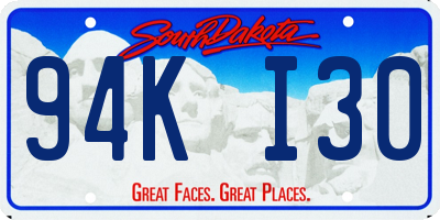 SD license plate 94KI30