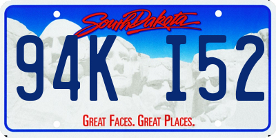 SD license plate 94KI52