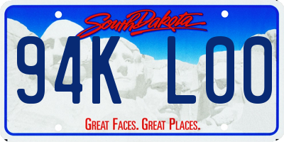 SD license plate 94KL00