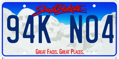 SD license plate 94KN04