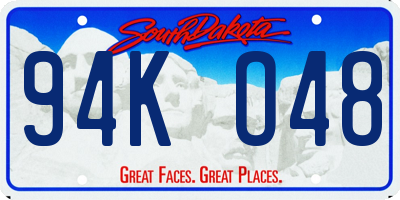 SD license plate 94KO48