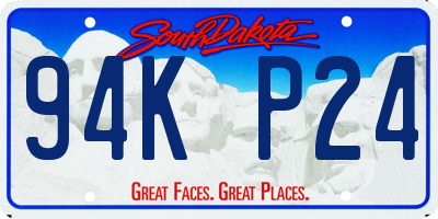 SD license plate 94KP24