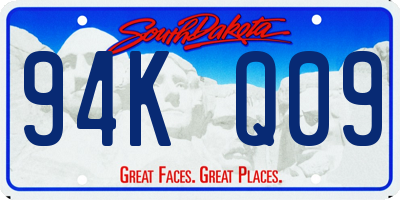 SD license plate 94KQ09