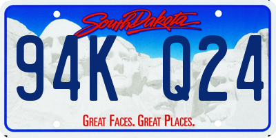 SD license plate 94KQ24