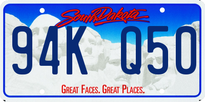 SD license plate 94KQ50