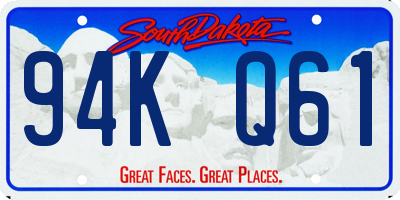 SD license plate 94KQ61