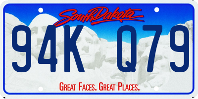 SD license plate 94KQ79