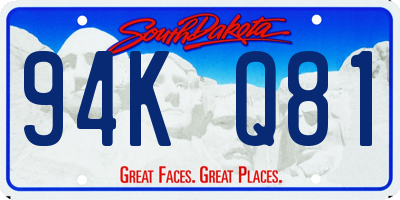 SD license plate 94KQ81
