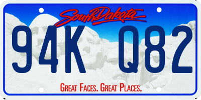 SD license plate 94KQ82