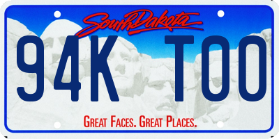 SD license plate 94KT00