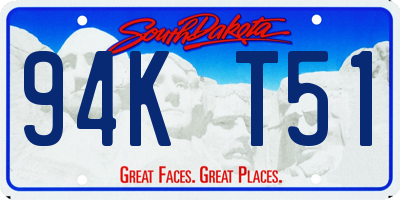 SD license plate 94KT51
