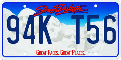 SD license plate 94KT56