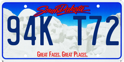 SD license plate 94KT72