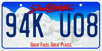 SD license plate 94KU08