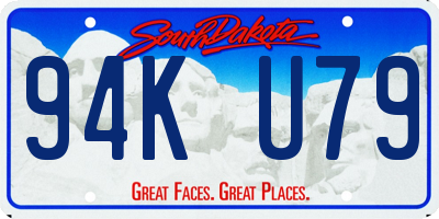 SD license plate 94KU79