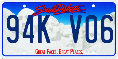 SD license plate 94KV06