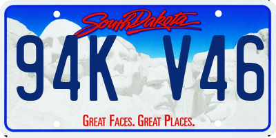 SD license plate 94KV46
