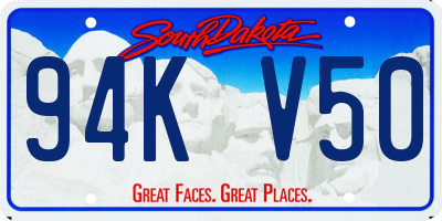 SD license plate 94KV50