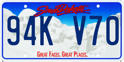 SD license plate 94KV70