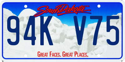 SD license plate 94KV75