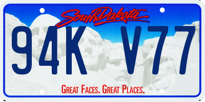 SD license plate 94KV77