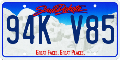 SD license plate 94KV85