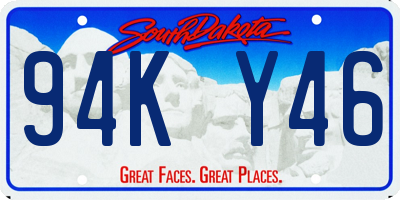 SD license plate 94KY46