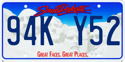 SD license plate 94KY52