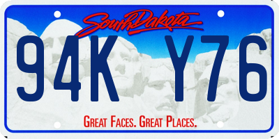 SD license plate 94KY76