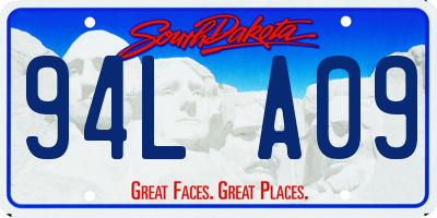 SD license plate 94LA09