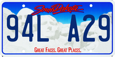 SD license plate 94LA29