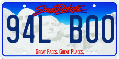 SD license plate 94LB00