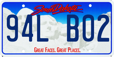 SD license plate 94LB02