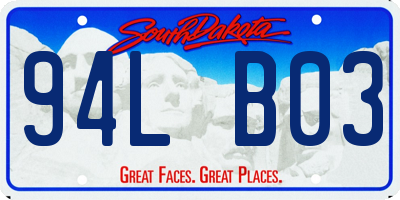 SD license plate 94LB03