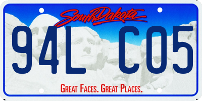 SD license plate 94LC05